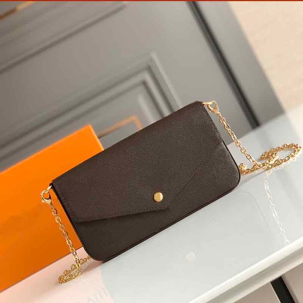 pochette felicie bags woman luxury designer bag fashion shoulder bag m61276 handbag with box b013 bag0001, Red;black
pochette felicie bags woman luxury designer bag fashion shoulder bag m61276 handbag with box b013 bag0001, Red;black