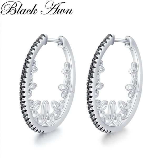 black awn oval hoop earrings for women classic 925 sterling silver trendy spinel engagement fine jewelry i218 220210, Golden
black awn oval hoop earrings for women classic 925 sterling silver trendy spinel engagement fine jewelry i218 220210, Golden