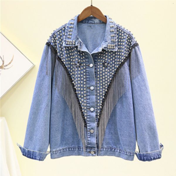 women's jackets spring tassel denim women fashion wild casual female loose long sleeve outerwear 57hn, Black;brown
women's jackets spring tassel denim women fashion wild casual female loose long sleeve outerwear 57hn, Black;brown