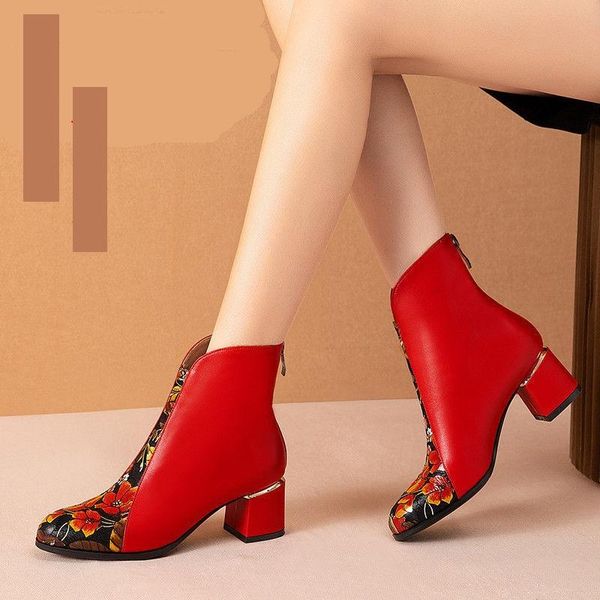 boots ethnic style genuine leather women short boots,2021 autumn/winter plush shoes,ankle botas,side zip,red,black
boots ethnic style genuine leather women short boots,2021 autumn/winter plush shoes,ankle botas,side zip,red,black