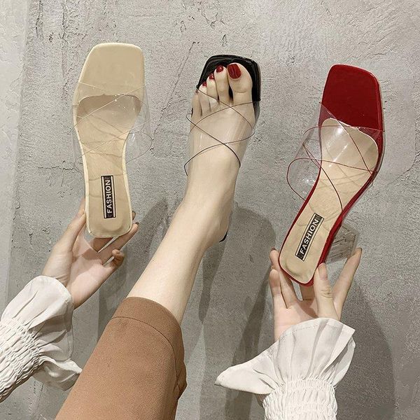slippers sandals wearing shoes celebrity women simple style pvc clear strappy buckle high heels woman transparent yellow, Black
slippers sandals wearing shoes celebrity women simple style pvc clear strappy buckle high heels woman transparent yellow, Black