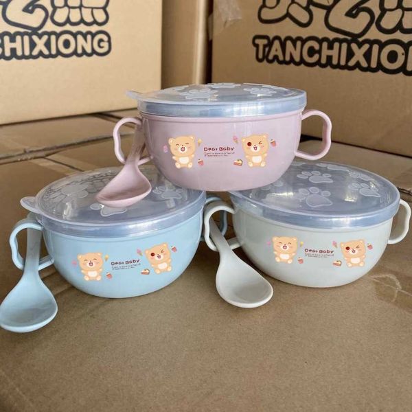 children's stainless steel baby special auxiliary food bowl double child bowl cartoon double-layer heat insulation bowl with cover spoo
children's stainless steel baby special auxiliary food bowl double child bowl cartoon double-layer heat insulation bowl with cover spoo