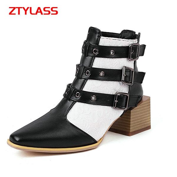 boots 2021 fashion belt buckle women chunky heel ankle mixed colors square toe spring autumn shoes big size, Black
boots 2021 fashion belt buckle women chunky heel ankle mixed colors square toe spring autumn shoes big size, Black