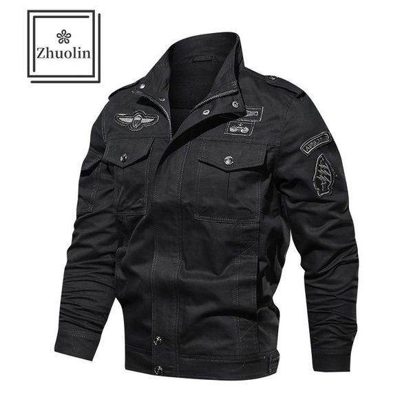 men's jackets zhuolin autumn and winter outdoor washed cotton jacket casual european american, Black;brown
men's jackets zhuolin autumn and winter outdoor washed cotton jacket casual european american, Black;brown