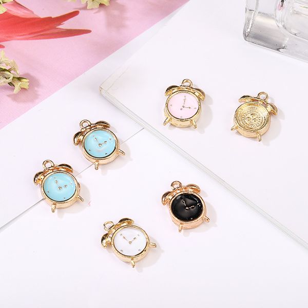 20pcs fashion enamel small alarm clock oil drip charms shape metal pendant diy earring necklace bracelets jewelry accessories alloy, Bronze;silver
20pcs fashion enamel small alarm clock oil drip charms shape metal pendant diy earring necklace bracelets jewelry accessories alloy, Bronze;silver