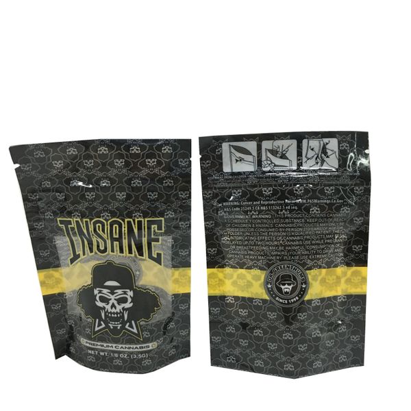 insane bag 3.5g smell proof bags vape packaging vaporizer mylar zipper package shipment free
insane bag 3.5g smell proof bags vape packaging vaporizer mylar zipper package shipment free