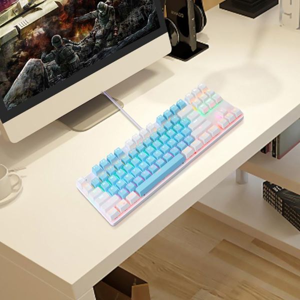 keyboards k100 gaming keyboard wired 87 keys blue switch mechanical for pc computer game lapoffice
keyboards k100 gaming keyboard wired 87 keys blue switch mechanical for pc computer game lapoffice