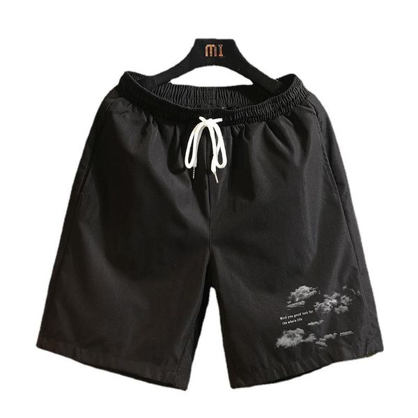 men's shorts jacket 2021 summer large size boy cloud printing brick wall hanging s loose fashion trend casual five-point, White;black
men's shorts jacket 2021 summer large size boy cloud printing brick wall hanging s loose fashion trend casual five-point, White;black