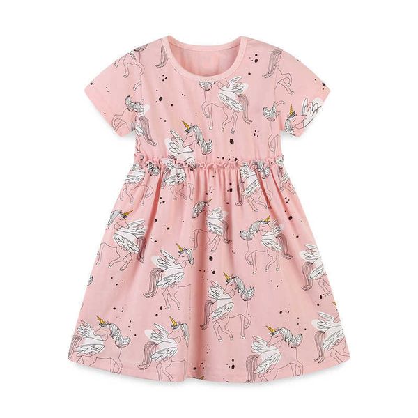 jumping meters summer girls unicorns print princess dress children clothes baby casual wear 210529, Red;yellow
jumping meters summer girls unicorns print princess dress children clothes baby casual wear 210529, Red;yellow