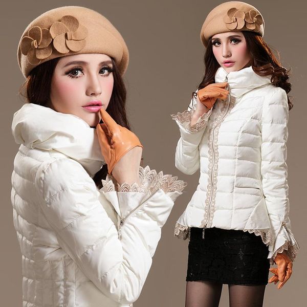 women's down & parkas jacket women stand-up collar short slim slimming lightweight 2021 fashion lace stitching princess sleeve coat, Black
women's down & parkas jacket women stand-up collar short slim slimming lightweight 2021 fashion lace stitching princess sleeve coat, Black
