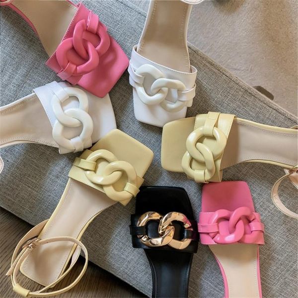 dress shoes pxelena luxury 2021 summer women chain real genuine leather sandals high heels evening party show ankle strap ol, Black
dress shoes pxelena luxury 2021 summer women chain real genuine leather sandals high heels evening party show ankle strap ol, Black