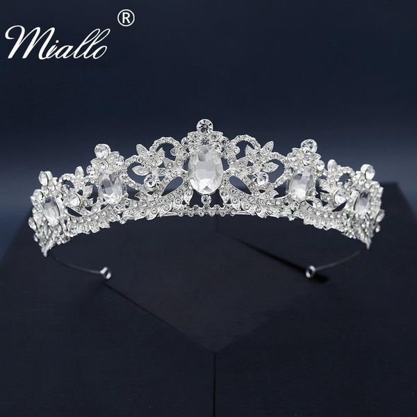 miallo bridal wedding hair jewelry crystal crown for women accessories silver color tiaras and crowns headpiece gifts clips & barrettes, Golden;silver
miallo bridal wedding hair jewelry crystal crown for women accessories silver color tiaras and crowns headpiece gifts clips & barrettes, Golden;silver