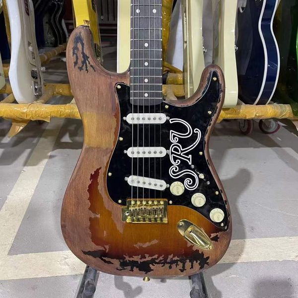 srv-version electric guitar handmade 100% elder body rosewood fingerboard gold hardware guitarar
srv-version electric guitar handmade 100% elder body rosewood fingerboard gold hardware guitarar
