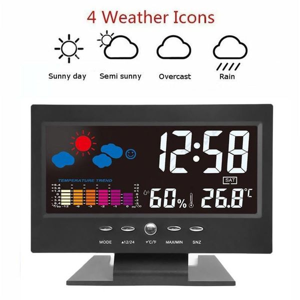 other clocks & accessories digital alarm weather clock abs with backlight multifunction calendar temp humidity time week display
other clocks & accessories digital alarm weather clock abs with backlight multifunction calendar temp humidity time week display