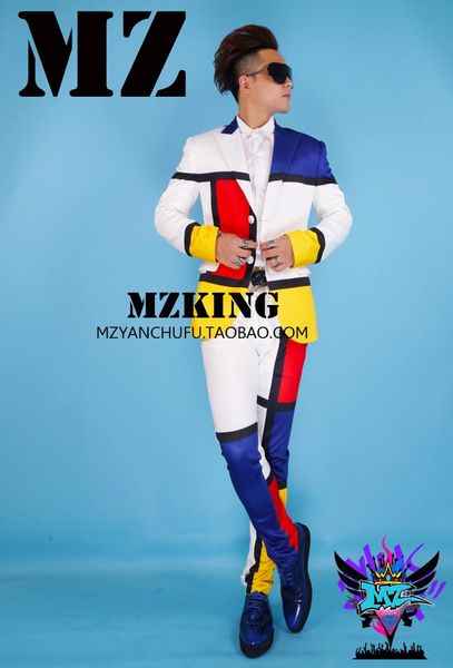 men's suits & blazers s-4xl 2021 fashion korean style slim stitching personalized two-piece sets plus size costumes, White;black
men's suits & blazers s-4xl 2021 fashion korean style slim stitching personalized two-piece sets plus size costumes, White;black