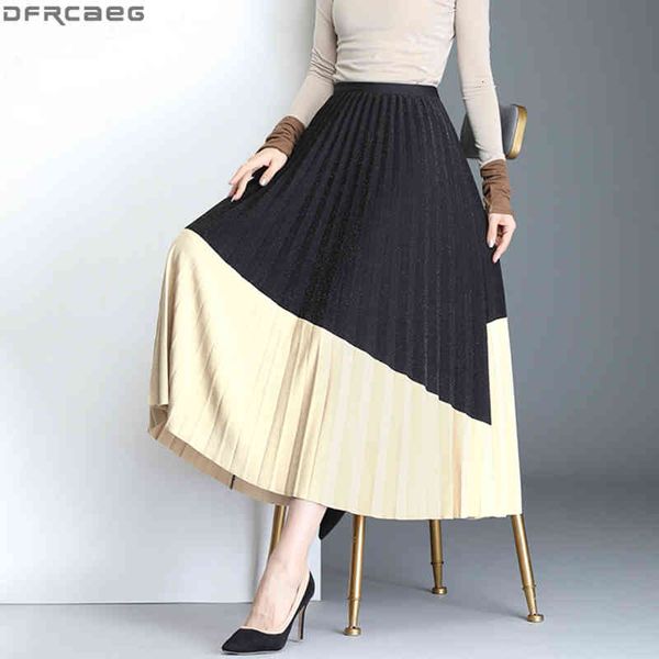 casual dresses fashion patchwork long skirt women elegant high waist elastic maxi jupe femme spring autumn vintage pleated ladies, Black;gray
casual dresses fashion patchwork long skirt women elegant high waist elastic maxi jupe femme spring autumn vintage pleated ladies, Black;gray