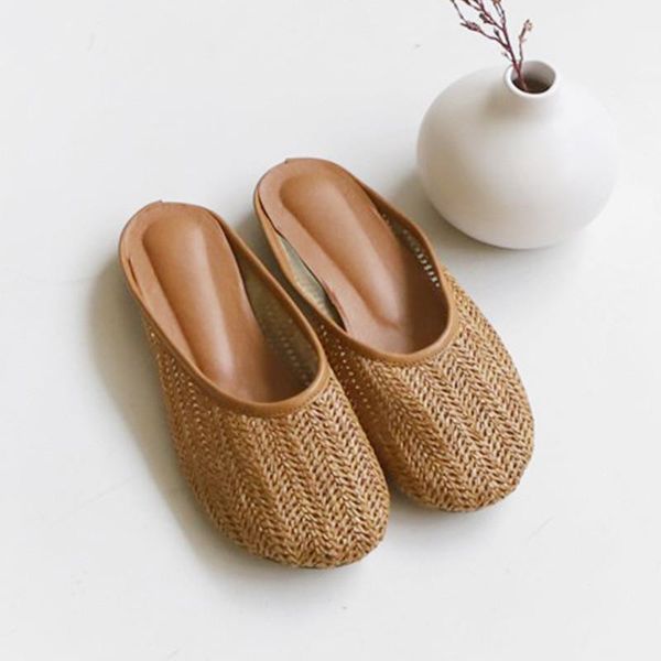 slippers women flip flop mesh straw weave shoes retro handmade flat ladies outside beach sandals, Black
slippers women flip flop mesh straw weave shoes retro handmade flat ladies outside beach sandals, Black
