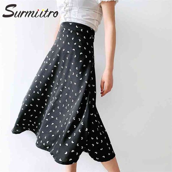 fashion satin summer skirt women korean style heart print mid-length high waist midi female black 210421
fashion satin summer skirt women korean style heart print mid-length high waist midi female black 210421