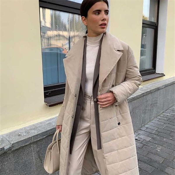 yiyiyouni autumn winter belted long cotton padded jackets women covered buttons casual outerwear thick parkas female snow coat 211216, Black
yiyiyouni autumn winter belted long cotton padded jackets women covered buttons casual outerwear thick parkas female snow coat 211216, Black