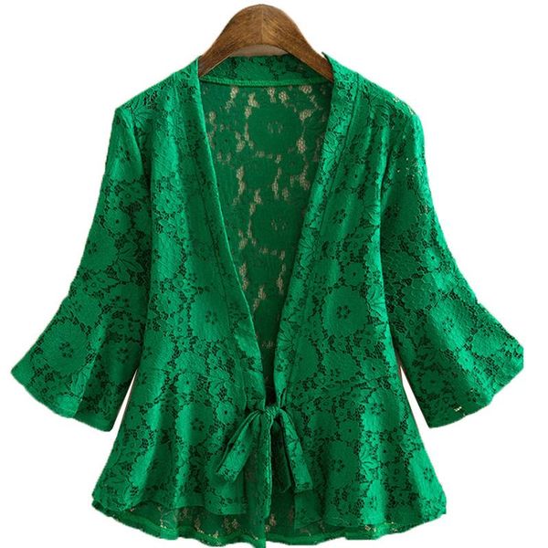 women's jackets fashion lace thin coat cardigan jacket trumpet sleeve cutout knitted summer sun protection clothing female, Black;brown
women's jackets fashion lace thin coat cardigan jacket trumpet sleeve cutout knitted summer sun protection clothing female, Black;brown