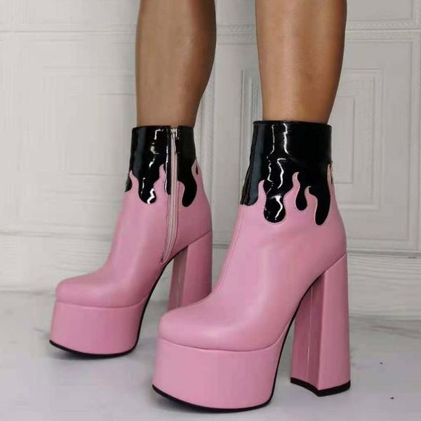 brand female platform zipper ankle shoes women boots stylish design thick bottom spring autumn, Black
brand female platform zipper ankle shoes women boots stylish design thick bottom spring autumn, Black
