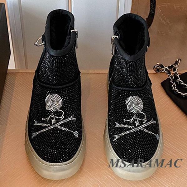 boots winter black inlaid crystal skull snow fashion plush warm ankle personality street ladies all-match short
boots winter black inlaid crystal skull snow fashion plush warm ankle personality street ladies all-match short