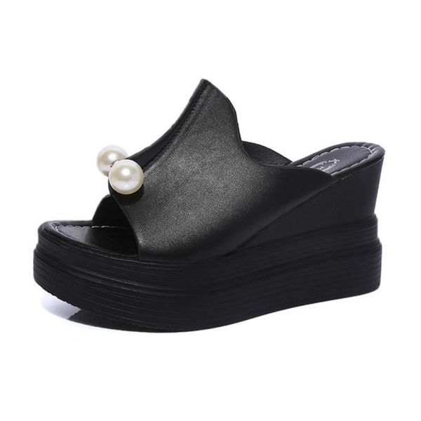 slippers women summer sandals thick heel platform wedges pearl waterproof sandalias slides white black high shoes
slippers women summer sandals thick heel platform wedges pearl waterproof sandalias slides white black high shoes