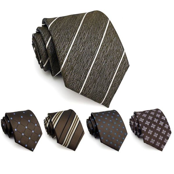 bow ties brand designer 8 cm coffee brown business luxury tie for men fashion vintage striped necktie male gift with box, Black;gray
bow ties brand designer 8 cm coffee brown business luxury tie for men fashion vintage striped necktie male gift with box, Black;gray