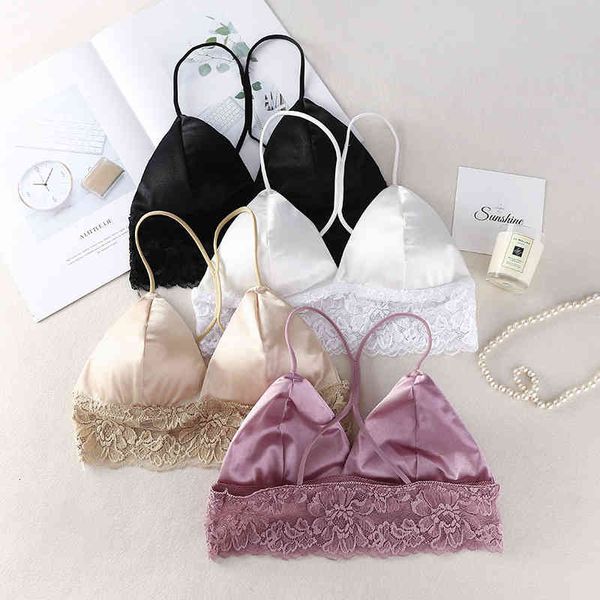 women's tanks & camis silk bras for women satin wireless ladies lingerie crop bralette beauty back lace tube rfrg, White
women's tanks & camis silk bras for women satin wireless ladies lingerie crop bralette beauty back lace tube rfrg, White