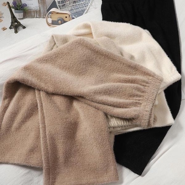 knitting women pants winter high waist loose solid ankle length casual all match female clothing women's & capris, Black;white
knitting women pants winter high waist loose solid ankle length casual all match female clothing women's & capris, Black;white