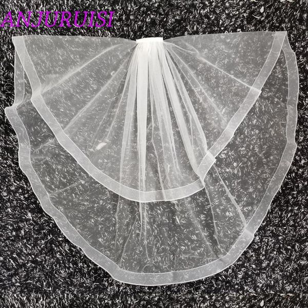 bridal veils anjuruisi 2021 two layer white ivory tulle veil elastic net edge short wedding veu de noiva longo, Black
bridal veils anjuruisi 2021 two layer white ivory tulle veil elastic net edge short wedding veu de noiva longo, Black