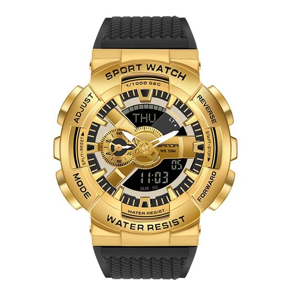 wristwatches sanda sport men's watches 2021 led digital watch fashion waterproof military electronic clock relogio masculino, Slivery;brown
wristwatches sanda sport men's watches 2021 led digital watch fashion waterproof military electronic clock relogio masculino, Slivery;brown