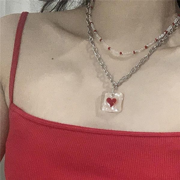 pendant necklaces harajuku y2k glass geometric peach heart for girlfriend gift trendy 2021 sweet strand choker women jewelry, Silver
pendant necklaces harajuku y2k glass geometric peach heart for girlfriend gift trendy 2021 sweet strand choker women jewelry, Silver
