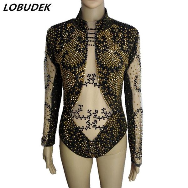 sparkly gold black rhinestones perspective bodysuit women vintage costume bar nightclub singer stage performance bodysuits women's jump, Black;white
sparkly gold black rhinestones perspective bodysuit women vintage costume bar nightclub singer stage performance bodysuits women's jump, Black;white