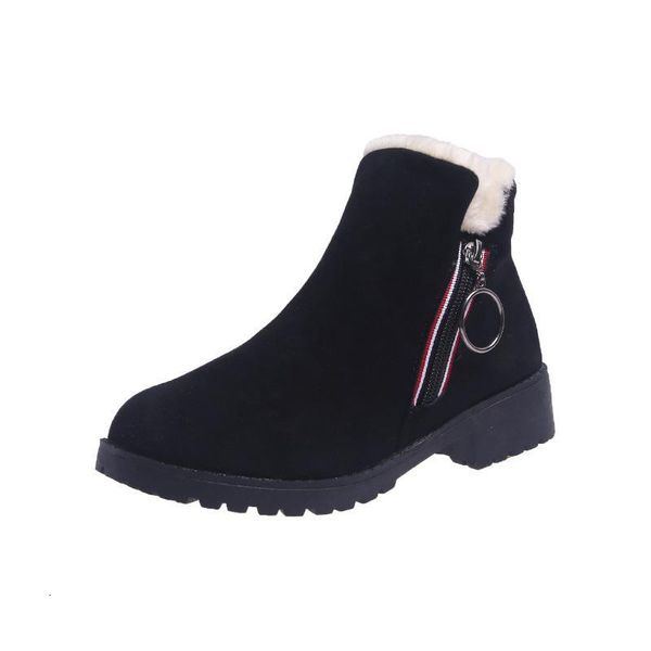 women winter ankle snow boots 2021 flock short side zipper warm booties with fur plush casual walking shoes big size 43 bh36 b4pr, Black
women winter ankle snow boots 2021 flock short side zipper warm booties with fur plush casual walking shoes big size 43 bh36 b4pr, Black