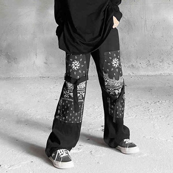 men's pants high cashew street flower attached to the posts men and women with long legs in a straight line casual pants oversize hip h, Black
men's pants high cashew street flower attached to the posts men and women with long legs in a straight line casual pants oversize hip h, Black