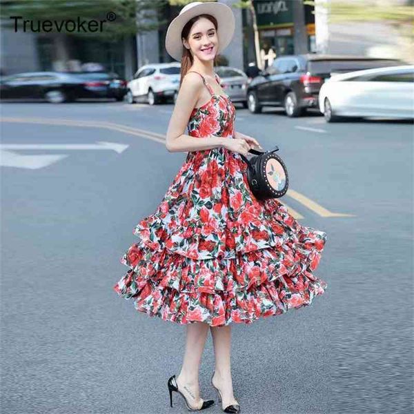 truevoker ladies resort dresse's elegant rose flower printed midi spaghetti strap layer cake party 210602, Black;gray
truevoker ladies resort dresse's elegant rose flower printed midi spaghetti strap layer cake party 210602, Black;gray