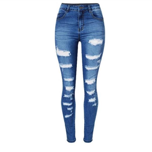 fashion ladies cotton denim pants stretch skinny womens bleach ripped jeans for female pencil women's, Blue
fashion ladies cotton denim pants stretch skinny womens bleach ripped jeans for female pencil women's, Blue