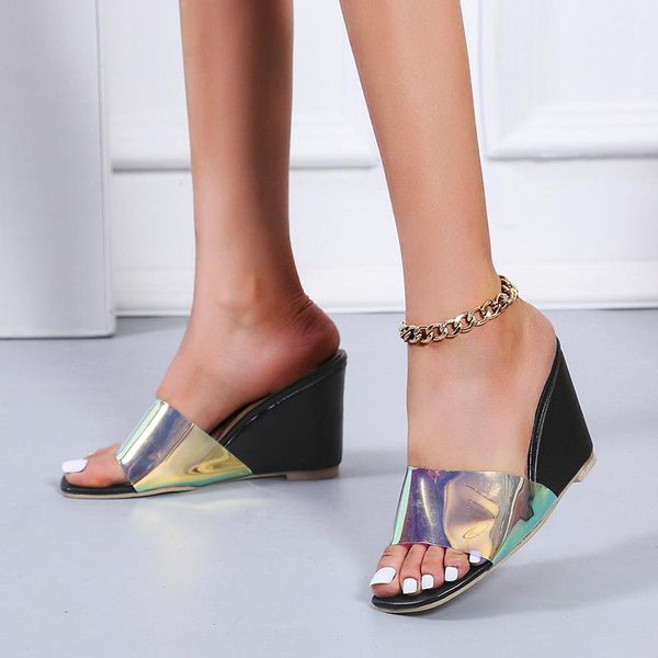 sandals 2021 autumn fashion platform round head women's casual high heel pu leather breathable elegance, Black
sandals 2021 autumn fashion platform round head women's casual high heel pu leather breathable elegance, Black