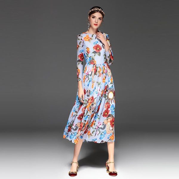 casual dresses europe fashion 2021 summer arrival style a-line o-neck full sleeve flower print elegant mid-calf dress women, Black;gray
casual dresses europe fashion 2021 summer arrival style a-line o-neck full sleeve flower print elegant mid-calf dress women, Black;gray