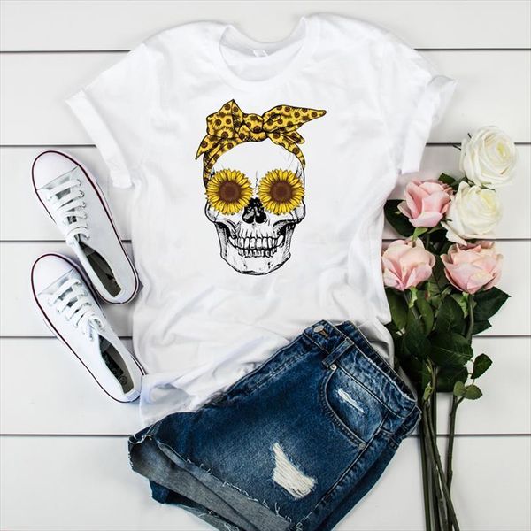 and women lady sunflower smile men t shirts skull womens printed ladies short sleeve tee female clothes graphic, White;black
and women lady sunflower smile men t shirts skull womens printed ladies short sleeve tee female clothes graphic, White;black