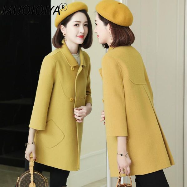 women's wool & blends 100% real coat female fashion ladies winter jacket women clothes 2022 cashmere korean outerwear hiver msd987, Black
women's wool & blends 100% real coat female fashion ladies winter jacket women clothes 2022 cashmere korean outerwear hiver msd987, Black