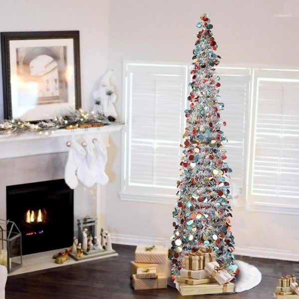 1.5m diy sequin christmas tree popup collapsible tinsel artificial with stand decorations trees1
1.5m diy sequin christmas tree popup collapsible tinsel artificial with stand decorations trees1