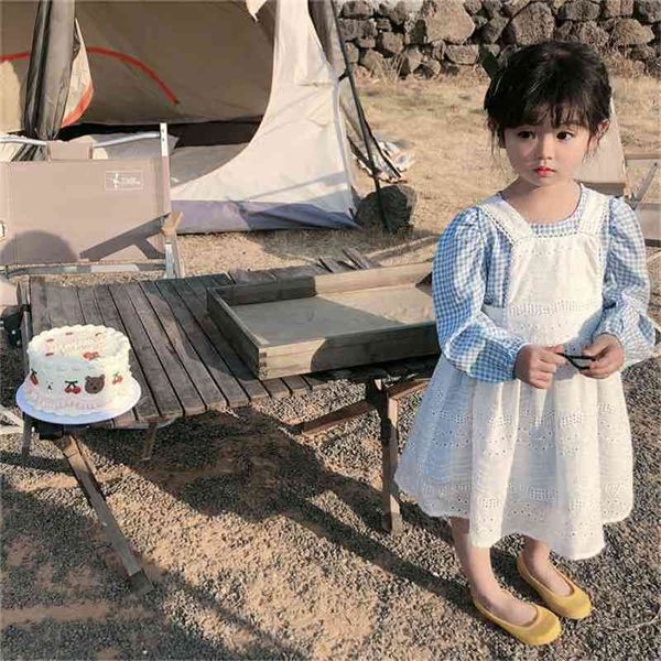 spring arrival girls long sleeve plaid 2 pieces sets dress+vest dresses kids clothes 210528, White
spring arrival girls long sleeve plaid 2 pieces sets dress+vest dresses kids clothes 210528, White