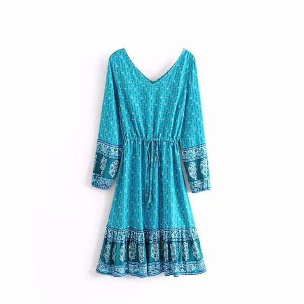casual dresses summer dress front and back deep v neck lace-up waist long sleeve loose bohemian printing vestidos nulti-colors s-l, Black;gray
casual dresses summer dress front and back deep v neck lace-up waist long sleeve loose bohemian printing vestidos nulti-colors s-l, Black;gray