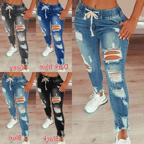 women's shorts string jeans for women, ripped-hole elastic jeans, plus size, full-length pencil pants cmsr, White;black
women's shorts string jeans for women, ripped-hole elastic jeans, plus size, full-length pencil pants cmsr, White;black