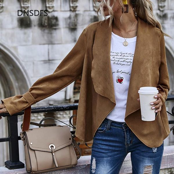 women's jackets brand quality winter fashion suede women office irregular coats female large lapel coat khaki green lady retro jacket, Black;brown
women's jackets brand quality winter fashion suede women office irregular coats female large lapel coat khaki green lady retro jacket, Black;brown