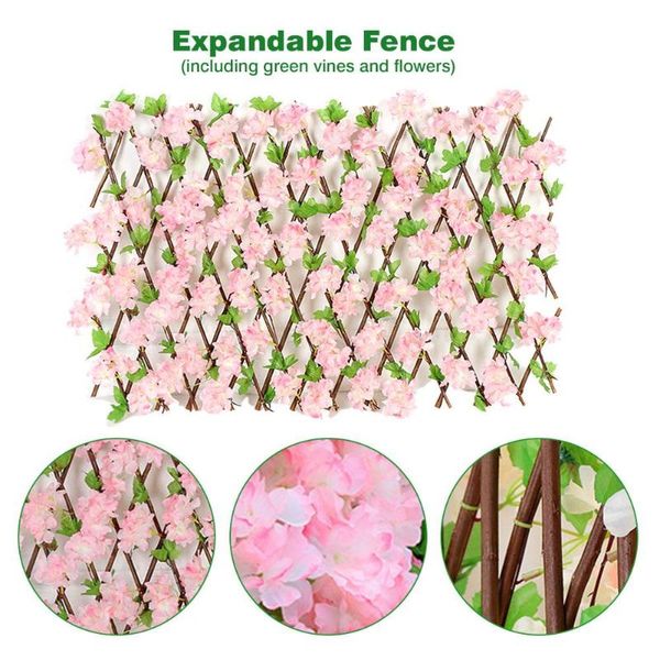 fencing, trellis & gates simulation wooden fence with flower leaves garden screening retractable expanding privacy screen
fencing, trellis & gates simulation wooden fence with flower leaves garden screening retractable expanding privacy screen