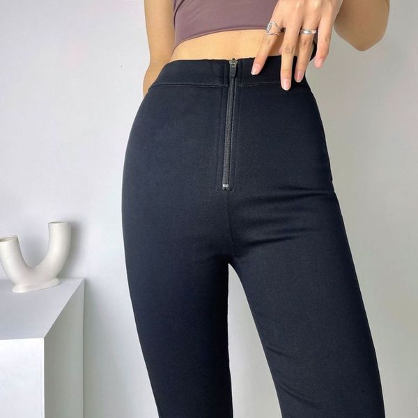 2021 spring and summer new solid color high waist slim split pants women's wear, Black;white
2021 spring and summer new solid color high waist slim split pants women's wear, Black;white