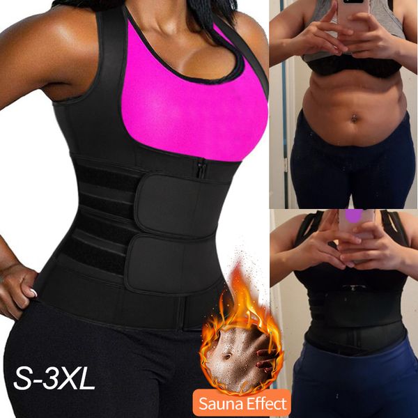 women waist trainer corset sauna waist trimmer vest with double straps workout compression neoprene body shaper suit tank top 
women waist trainer corset sauna waist trimmer vest with double straps workout compression neoprene body shaper suit tank top